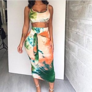 Dress tie dye
